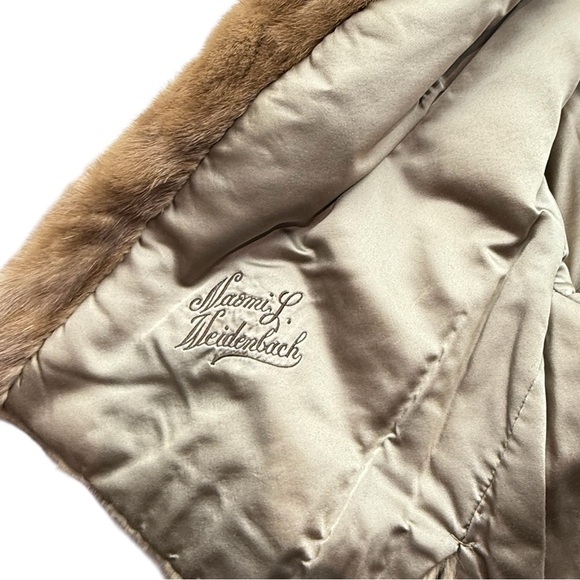 Vintage Mandelbaum Furs Buffalo Brown Genuine Mink Fur Jacket Coat 1950’s - Picture 5 of 9